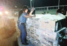 Nearly P2-M worth of illicit cigarettes surrendered to San Carlos police Authorities seized P1.98 million worth of suspected smuggled Native cigarettes reportedly brought from Cebu after intercepting the shipment at the San Carlos Seaport in Barangay 6, San Carlos City, Negros Occidental, on August 31. NEGOCC PPO PHOTO