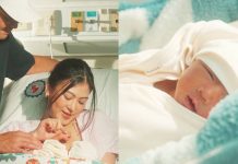 Alex Gonzaga gives glimpse of baby boy’s face: ‘Now there are three of us’ Alex Gonzaga and her husband Mikee Morada with their baby boy. SCREENGRABBED FROM ALEX GONZAGA/FB VIDEO