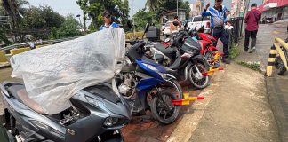 Pavia clamps 7 motorcycles as no-parking law takes effect; violators face fines up to P2,500 Photo courtesy of AAnimas