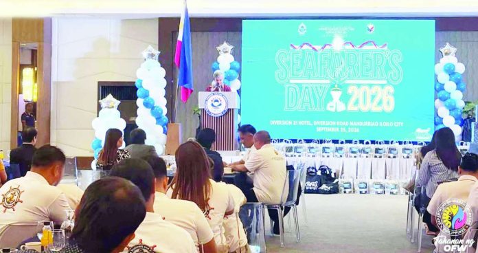 ime_seafarers_copy_compressed_resized Seafarers and guests gather for the 2026 National Seafarers’ Day celebration at Diversion 21 Hotel in Mandurriao, Iloilo City on Sept. 25. The observance highlighted the sacrifices and vital contributions of Filipino mariners whose work at sea helps sustain their families, communities and the nation. DMW REGION 6 PHOTO