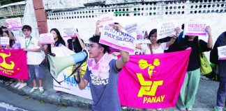 Protesters gather in Iloilo City to oppose the United States-led “Pax Silica” initiative and artificial intelligence data centers development, warning that resource-intensive technology projects could strain Panay Island’s power and water supplies and threaten agricultural lands and farmers’ livelihoods. FORUM DIMENSIONS (WVSU)