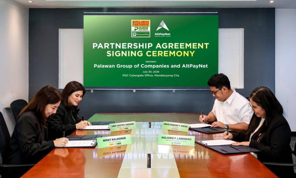 The Palawan Group of Companies and AltPayNet formalized their partnership through the signing of a partnership agreement, marking the beginning of their collaboration.