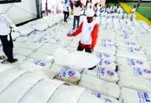 PH rice inventory drops 6.3% in August Warehouse personnel fix rice stocks at a warehouse in Malolos, Bulacan. Rice stocks in National Food Authority depositories fell by 32.2%, from 452.74 thousand metric tons (MT) in August 2025 to 306.82 thousand MT in August 2026.
