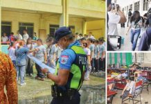 NO MORE FEAR; WV schools shift to trauma-informed exercises; simulated gunfire, weapons, assailants dropped Students of Pavia National High School in Pavia, Iloilo participate in step-by-step emergency walkthroughs, assisted by the Philippine National Police, Special Weapons and Tactics, Bureau of Fire Protection, local government unit, and public health agencies, on Thursday, Sept. 3, 2026. The activity was part of the Department of Education’s National Simultaneous School Safety Drill across Western Visayas, which replaced realistic active-attack scenarios with trauma-informed exercises. ALLEN ANIMAS/PN