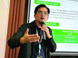 Negros Power lowers September electricity rate Negros Electric and Power Corp.ās Vice President and Chief Operating Officer Engr. Joe-Mel Zaporteza explains the recalculation of Wholesale Electricity Spot Market charges during a press briefing at their Bacolod office on Tuesday, Sept. 22, 2026.