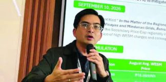 Negros Electric and Power Corp.’s Vice President and Chief Operating Officer Engr. Joe-Mel Zaporteza explains the recalculation of Wholesale Electricity Spot Market charges during a press briefing at their Bacolod office on Tuesday, Sept. 22, 2026.