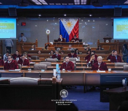 Senate scraps impeachment vote threshold; Sara’s fate now hinges on number of senators legally able to vote Photo courtesy of Joseph Vidal/Senate Social Media Unit