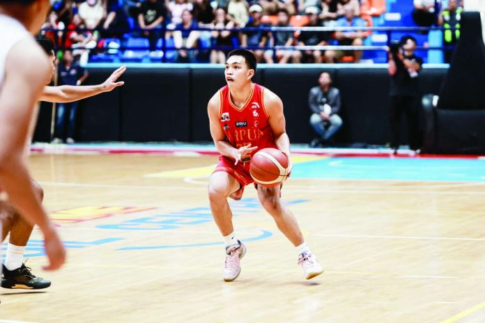 sports_Diaz_compressed_resized Jamal Diaz delivered back-to-back three-pointers in the closing seconds to propel Mapua University Cardinals to a 55-54 upset of defending champion San Beda University Red Lions. NCAA PHOTO