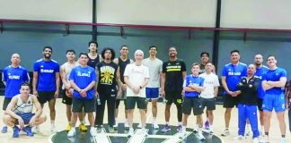 The Asian Games-bound Gilas Pilipinas during one of its training sessions. PHOTO COURTESY OF HOOPS HAVEN