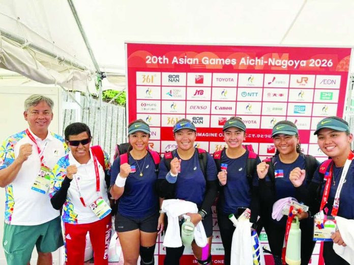 sports_PH_compressed_resized Members of the Philippine women’s soft tennis squad celebrate their historic bronze-medal finish, which delivered the country’s first medal of the 2026 Asian Games in Nagoya, Japan. POC