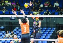 Chameleons ousts Foxies to book PVL title clash Nxled Chameleons’ MarJana Phillips attacks against the defense of Farm Fresh Foxies’ Rizza Cruz during their 2026 PVL Invitational match at the Smart Araneta Coliseum. PVL