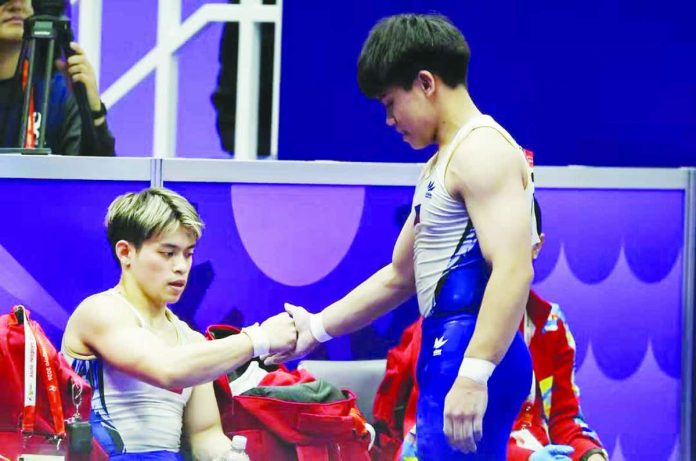 sports_Yulo_compressed_resized Brothers Carlos and Eldrew Yulo both advanced to the men’s floor exercise final of the 20th Asian Games in Nagoya, Japan, while Carlos also qualified in the vault and parallel bars. POC MEDIA POOL