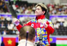 Yulo scores golden double with Asiad vault triumph Carlos Yulo captures his second gold medal of the 2026 Asian Games after ruling the men’s vault final, completing a golden double in Nagoya, Japan. POC MEDIA POOL