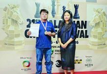 Recarte Tiauson secures third place in the Daniel Yong-Chen I Memorial Merdeka Chess Challenge 2026 Event 6 in Kuala Lumpur, Malaysia. PHOTO COURTESY OF MARLON BERNARDINO