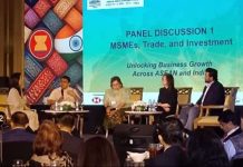 Trade Undersecretary Allan Gepty (2nd from left) discusses government measures to help businesses widen their reach, through trade agreements with more countries, during the ASEAN-India Business Forum on Wednesday, Sept. 23, 2026. Gepty said the preferential trade agreement discussions with India will start next year. PNA PHOTO BY JOANN SANTIAGO-VILLANUEVA
