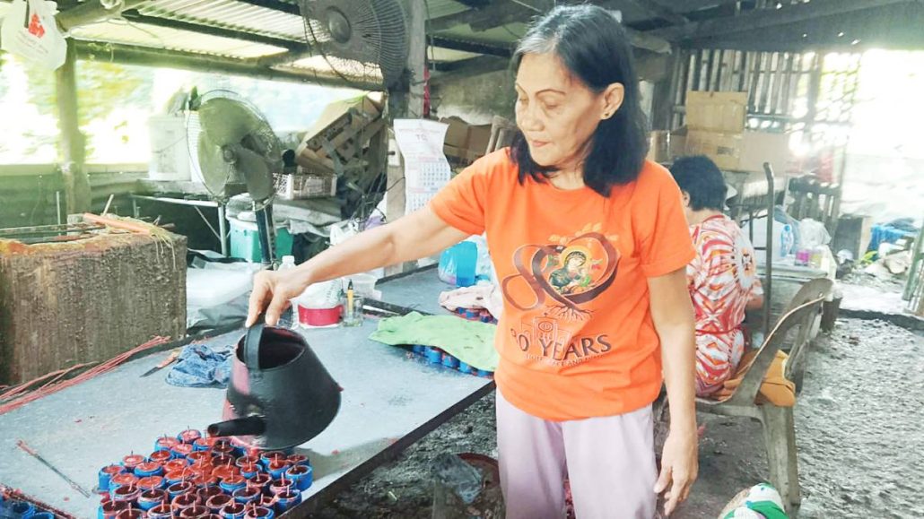 Rebecca Nortega Gelarzo expresses her gratitude to the St. Clement’s Church for giving them the opportunity to learn a new skill and earn their own income.