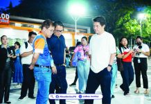 Bacolod officials revisit TIEZA project after plaza controversy Bacolod City Lone District Rep. and House Deputy Speaker Albee Benitez, Mayor Greg Gasataya, and City Engineer Lobel Rafael Ceballos inspect the P80-million Heritage Plaza redevelopment project at the Bacolod Public Plaza on Thursday, October 1. ALBEE BENITEZ FB PHOTO