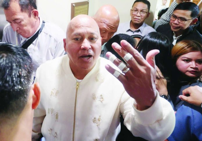 Currently in hiding, Sen. Ronald “Bato” Dela Rosa is the subject of an International Criminal Court warrant over his alleged role in killings during the Duterte administration’s war on drugs. MARIANNE BERMUDEZ