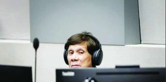 Former president Rodrigo Duterte appears at the International Criminal Court for his third status conference hearing on Sept. 16, 2026. This was the first time Duterte appeared in public since his arrest and subsequent turnover to the ICC in The Hague in March 2025. ICC-CPI
