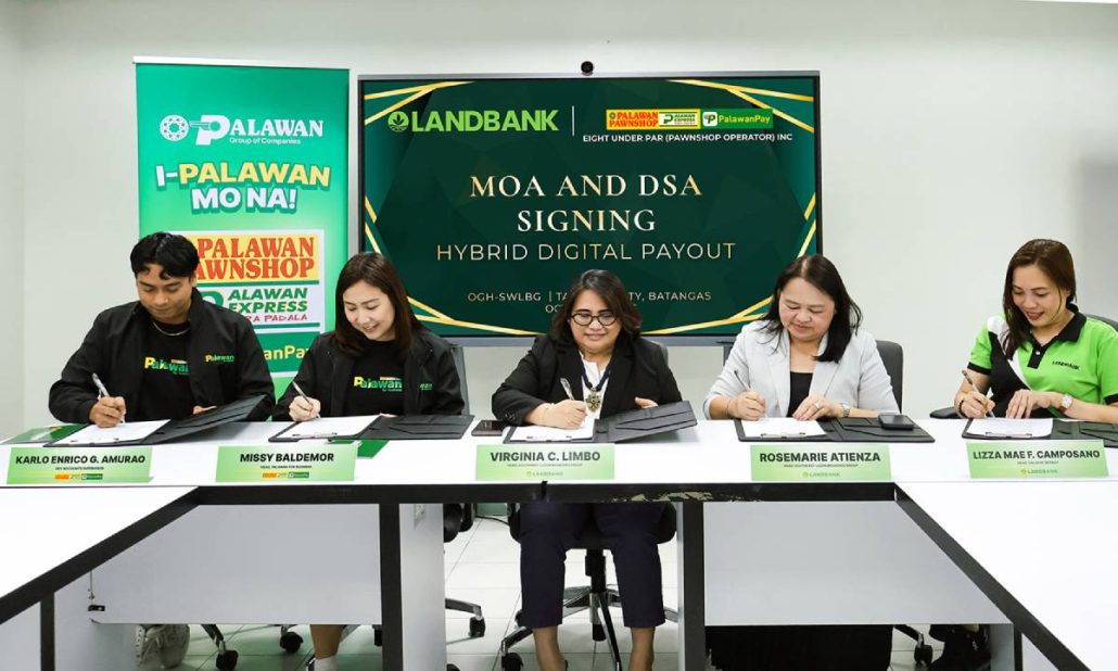Palawan Group and LANDBANK executives formalized the partnership.