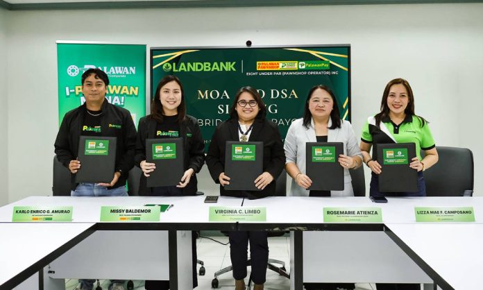IMG_4079 From left to right: Karlo Enrico Amurao, Key Accounts Supervisor of Palawan; Missy Baldemor, Head of Palawan for Business; Virginia C. Limbo, Head of the Southwest Luzon Branches Group for LandBank; Rosemarie Atienza, Head of the Southeast Luzon Branches Group for LandBank; Lizza Mae F. Camposano, Head of the Calapan Branch for LandBank