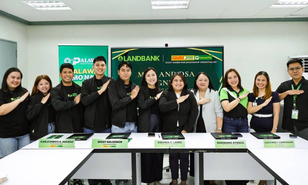 Palawan Group and LANDBANK representatives during the contract signing ceremony.