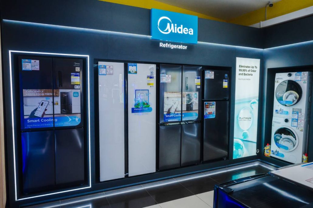 Midea spotlights its cross-category zone in Imperial Appliance Plaza in Iloilo City with products designed to meet the evolving needs of modern households.