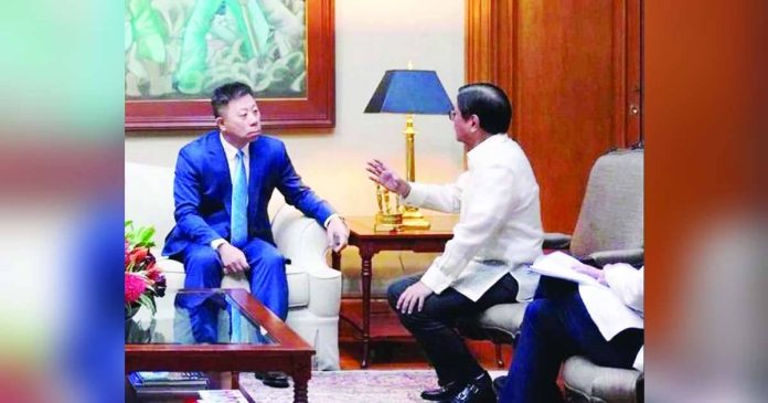 Nation Marcos Chinese_superimposed President Ferdinand Marcos Jr. summonsed Chinese Ambassador to the Philippines Jing Quan to Malacañang on July 21, 2026, over a maritime incident at Ayungin (Second Thomas) Shoal. He will be summoning the envoy again, this time over remarks deemed as hostile to the Philippines. PRESIDENTIAL COMMUNICATIONS OFFICE