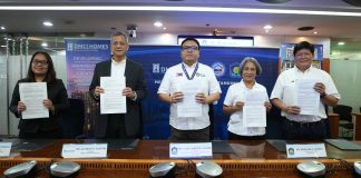 Pag-IBIG Fund welcomes DMCI Homes as partner to expand condominium choices for members PREMIUM CONDOMINIUM LIVING WITHIN REACH AS PAG-IBIG FUND PARTNERS WITH DMCI HOMES. Pag-IBIG Fund and DMCI Homes formalized their partnership on October 16, 2026, in Makati City, paving the way for more Filipino workers and their families to own quality condominium homes through affordable Pag-IBIG Housing Loan financing. Under the partnership, up to 3,990 condominium units are expected to become available for Pag-IBIG financing once the necessary project accreditations are completed, in support of President Ferdinand R. Marcos Jr.’s Expanded 4PH Program. In photo (from left): DMCI Homes Chief Finance Officer Evangeline Hernandez-Atchioco; DMCI Homes President Alfredo R. Austria; Department of Human Settlements and Urban Development (DHSUD) Secretary and Pag-IBIG Fund Board Chairman Jose Ramon P. Aliling; Pag-IBIG Fund Chief Executive Officer Marilene C. Acosta; and Pag-IBIG Fund Senior Vice President Fermin Star Teresa.