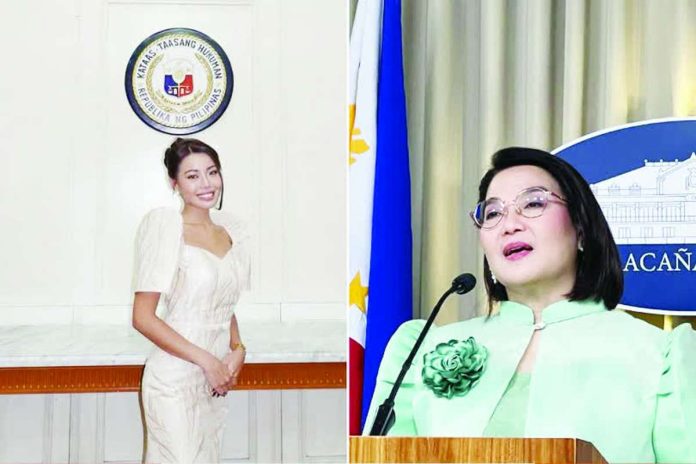 Palace_copy_compressed_resized Palace Press Officer Claire Castro (right) says Zofia Canlas (left), the new commissioner of the Presidential Commission for the Urban Poor, is familiar with the agency’s mandate, despite concerns raised over her Biology degree and relatively short time working since graduating from college just two years ago.