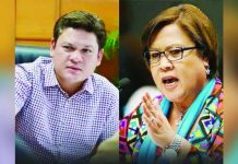 Pulong, de Lima clash over libel suit vs journalists DUTERTE, DE LIMA