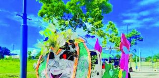 The float of Barangay Villamonte was disqualified from the Electric MassKara Festival parade in Bacolod City on October 16 for failing to meet the event’s requirements. The incident prompted a city councilor to consider an investigation into the circumstances surrounding the disqualification and the utilization of the P300,000 city government subsidy granted to the barangay. CESAR JOLITO III/WDJ PHOTO