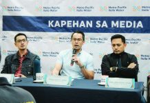 PLANNING AHEAD. Metro Pacific Iloilo Water officials (from left), Engineering Division head Engr. Bryan Rubiano, Chief Operating Officer Angelo David Berba, and Operations Division head Engr. Jedd Allen Roxas, discuss the company’s preparations for El Niño, including additional water supply measures, Non-Revenue Water reduction projects, and infrastructure investments, during a press conference.