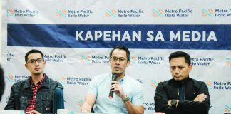 PLANNING AHEAD. Metro Pacific Iloilo Water officials (from left), Engineering Division head Engr. Bryan Rubiano, Chief Operating Officer Angelo David Berba, and Operations Division head Engr. Jedd Allen Roxas, discuss the company’s preparations for El Niño, including additional water supply measures, Non-Revenue Water reduction projects, and infrastructure investments, during a press conference.