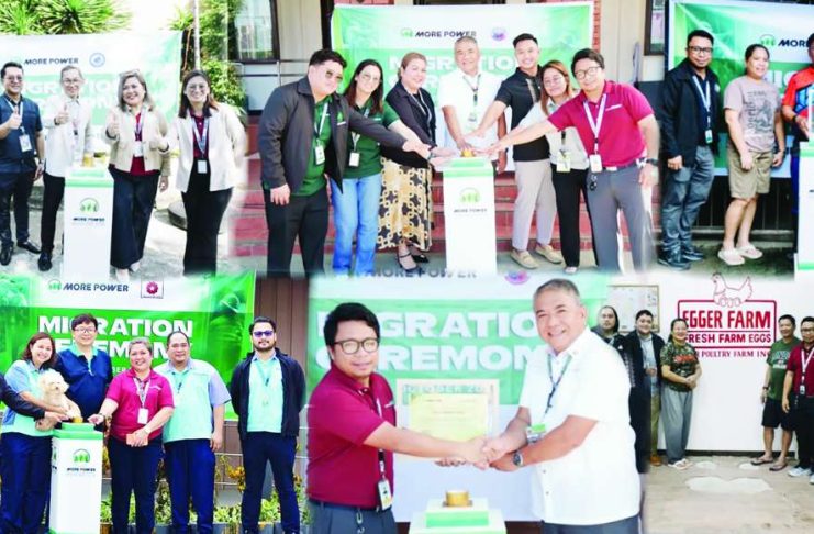 HISTORIC SWITCH: Pavia Municipal Hall successfully migrates to MORE Power Officials from MORE Electric and Power Corporation (MORE Power) lead a series of migration ceremonies across two Iloilo towns, marking key milestones in the utility’s provincial expansion. Highlighting the transition is the Pavia Municipal Hall, which became the first local government unit to officially switch to MORE Power on Oct. 26. Joining the shift are the Commission on Population and Development, alongside New Panay Agri-Ventures Development Inc., both in Pavia, and Egger Poultry Farm Incorporated in San Miguel, Iloilo.