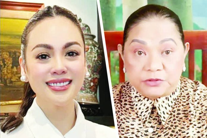 CLAUDINE BARRETTO, CRISTY FERMIN. Image: IG/@vivaartistsagency; YouTube/Showbiz Now Na!