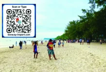DIGITAL CRIME REPORTING: QR-based system lets Boracay Island tourists, residents alert police without app, account To easily alert the police in Boracay Island, the Malay, Aklan Municipal Police Station launched BORACAY iREPORT, a browser-based platform that allows residents, workers, business owners and visitors to alert authorities without downloading an application or creating an account. Users only need to scan a designated QR code (inset) using a mobile phone, tablet or computer to access the system. Photo shows tourists milling on Boracay’s white-sand shores. PHOTO FROM X