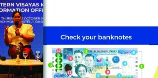 “How do we identify genuine from counterfeit notes? Para hindi tayo ma-scam, dapat we are aware kung ano ba talaga ang genuine against the counterfeit,” says Bangko Sentral ng Pilipinas - Visayas regional director Anna Clara Oville.