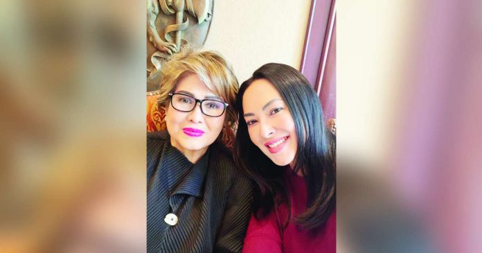 ruffa copy_superimposed Ruffa Gutierrez (right) and her mom Annabelle Rama. RUFFA GUTIERREZ/FACEBOOK PHOTO