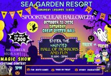 Spooktacular Halloween fun awaits at Sea Garden Resort Sea Garden Resort in Barangay Camangay, Leganes, Iloilo is hosting a Halloween event on Saturday, October 31, 2026, featuring a Haunted Hall, booth games, costume contest, and a magic show.