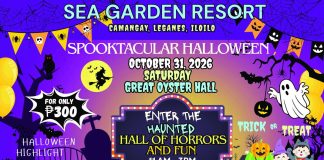 Spooktacular Halloween fun awaits at Sea Garden Resort Sea Garden Resort in Barangay Camangay, Leganes, Iloilo is hosting a Halloween event on Saturday, October 31, 2026, featuring a Haunted Hall, booth games, costume contest, and a magic show.