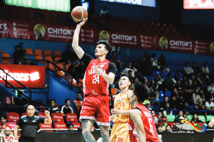 sports Beda copy San Beda University Red Lions’ Aldous Torculas attempts a one-handed shot against Mapua University Cardinals during their NCAA Season 102 men’s basketball encounter. NCAA