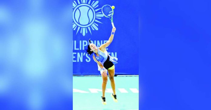sports PH.JPG_superimposed Filipina tennis star Alexandra Eala competes during the Philippine Women’s Open held in the country earlier this year. PHILTA