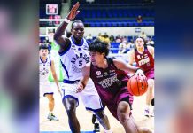 UP storms back from 13 down, nips Adamson to share UAAP lead University of the Philippines Fighting Maroons’ Veejay Pre dribbles past Adamson University Soaring Falcons’ Precious Jonah during their UAAP Season 89 men’s basketball encounter at the Smart Araneta Coliseum. UAAP