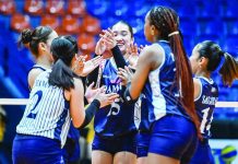 Adamson crushes UST, now a win away from V-League repeat Adamson University Lady Falcons moved within one victory of securing back-to-back V-League Collegiate Challenge championships after rallying past University of Santo Tomas Golden Tigresses in five sets in Game 1 of the finals. V-LEAGUE