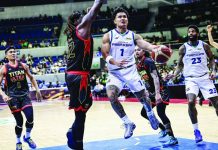 Gomez de Liaño’s triple-double fuels FiberXers’ 152-point rout Converge FiberXers guard Juan Gomez de Liaño delivers 32 points, 13 assists and 12 rebounds to power his team to a commanding 152-119 victory over Titan Ultra Giant Risers in the PBA Season 50 Governors’ Cup. PBA