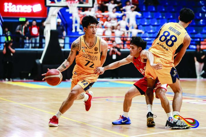 sports_JRU_compressed_resized Chris Hubilla powered Jose Rizal University Heavy Bombers to an 84-74 comeback victory over Emilio Aguinaldo College Generals with a season-best 26 points and 12 rebounds. NCAA