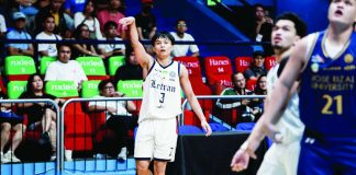 Chad Gammad spearheaded Colegio de San Juan de Letran Knights’ 70-66 victory over Jose Rizal University Heavy Bombers with a 21-point performance, including four three-pointers. NCAA