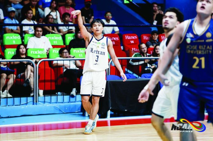sports_Letran_compressed_resized Chad Gammad spearheaded Colegio de San Juan de Letran Knights’ 70-66 victory over Jose Rizal University Heavy Bombers with a 21-point performance, including four three-pointers. NCAA