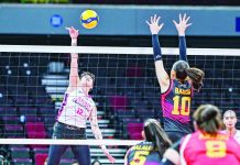 Power Chargers sweeps High Speed Hitters for 1st PVL win Akari Power Chargers’ Christine Joy Soyud launches an attack against the defense of PLDT High Speed Hitters during their 2026-27 PVL All-Filipino Conference encounter at the SM Mall of Asia Arena. PVL